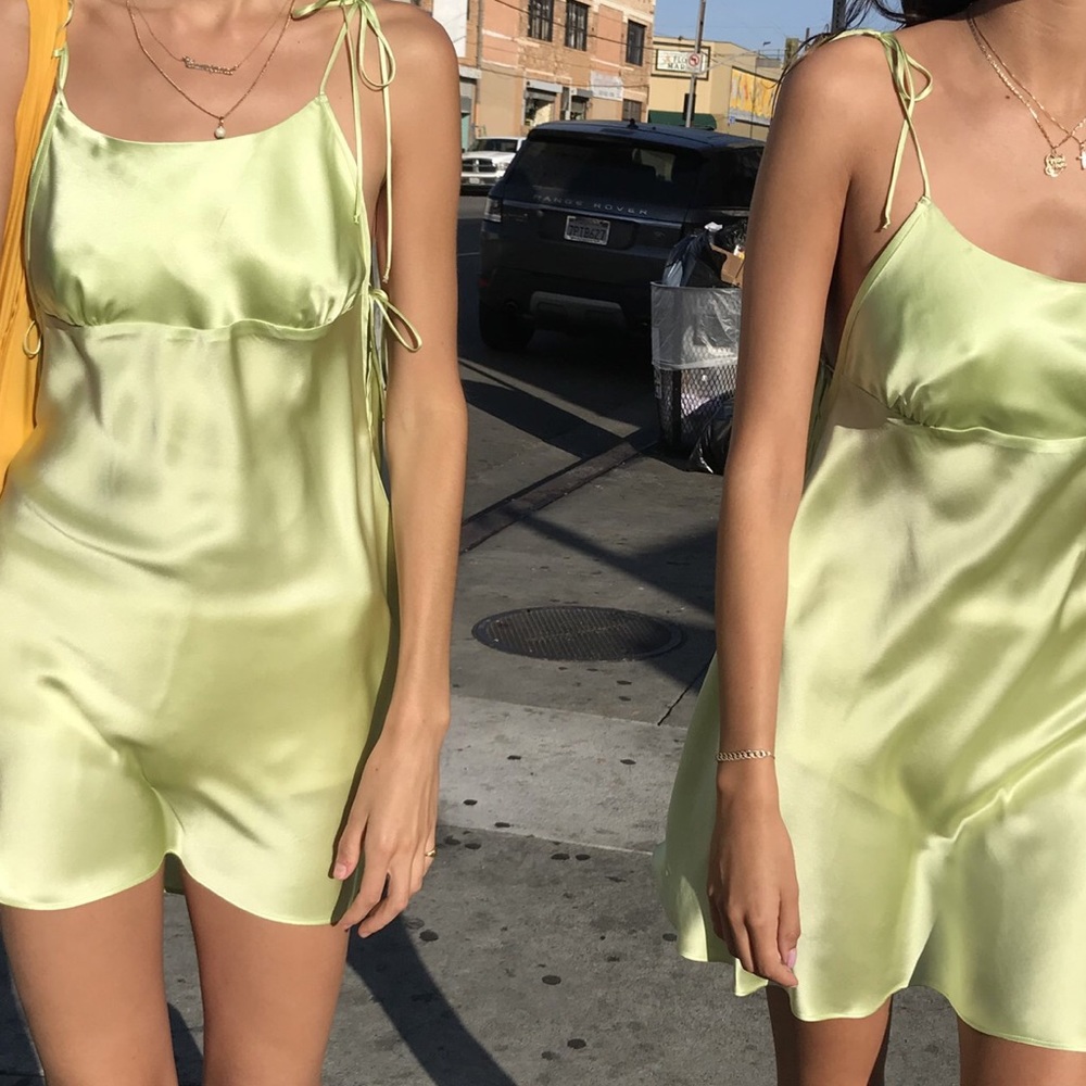 COURTYARD LA - holly silk like dress. Brand new